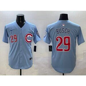 Mens Youths  Michael Busch Blue Stitched Jersey